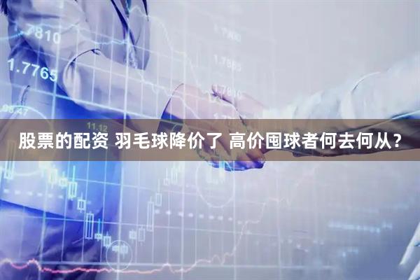 股票的配资 羽毛球降价了 高价囤球者何去何从?